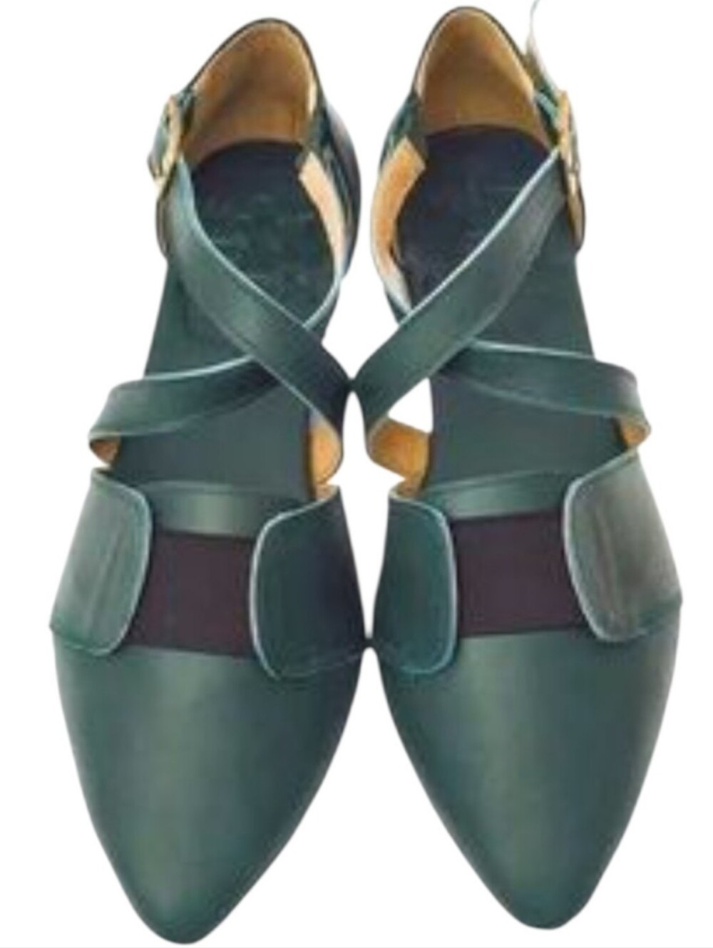 Artisinal Leather Strappy Ballet Flats Cottagecore Fairycore Renfair Whimsigoth